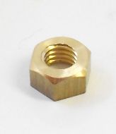 0BA Brass Hexagon Full Nuts (pck 10)