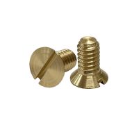 1/4" BSW x 1/2" Countersunk Slotted Brass Screws (pck 10)