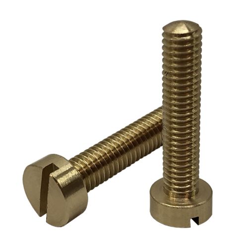 1BA x 1" Brass Slotted Cheese Head Screw (pck 10)
