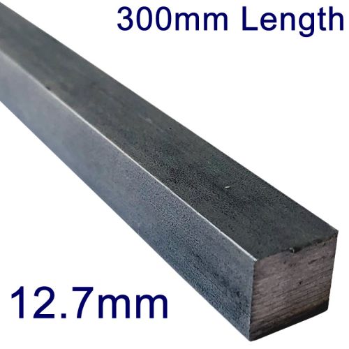 12.7mm (1/2") Stainless Steel Square Bar - 12" Length