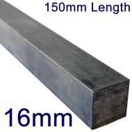 16mm Stainless Steel Square Bar - 6" Length